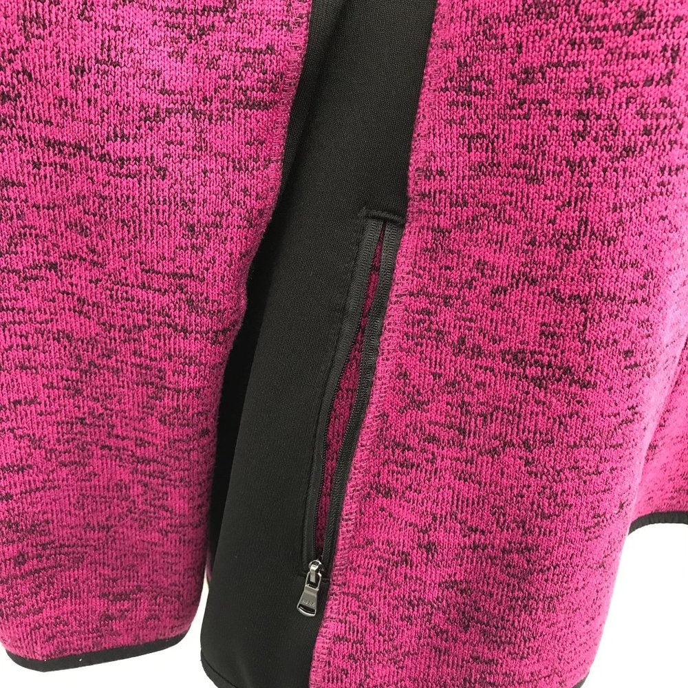 Marc New York Womens Magenta Thick Knit Zip Front Long Sleeve Jacket Size M - Picture 5 of 8
